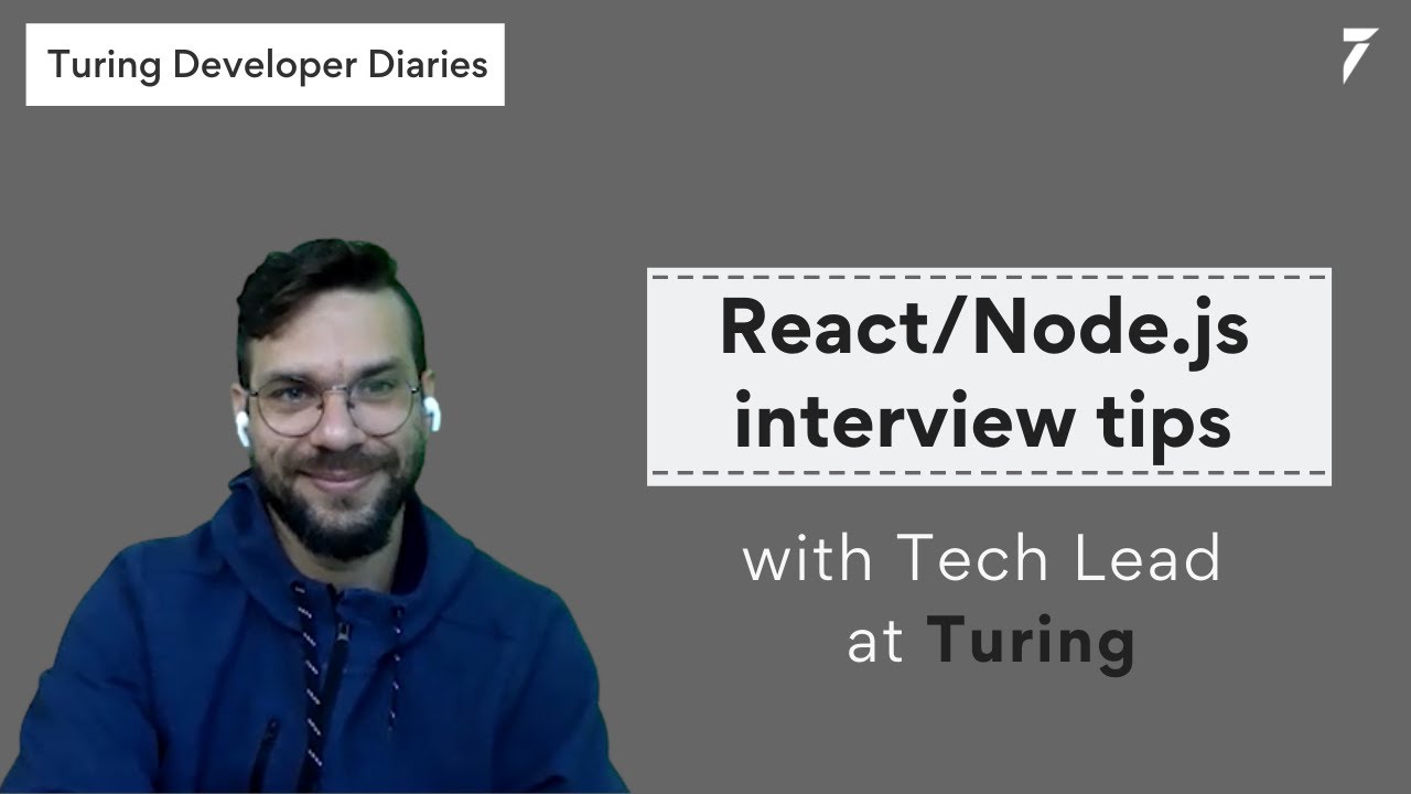 turingcom's tweet card. React/Node.js Interview Made Easy With the Tech Lead at Turing.com
