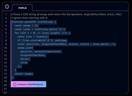 hachi_python's tweet card. Amazon Web Services（AWS）は、コメントやコードの一部からAIがコードを自動生成してくれるサービス「Amazon CodeWhisperer」が正式版になったことを発表しました。 Amazon CodeWhisperer...