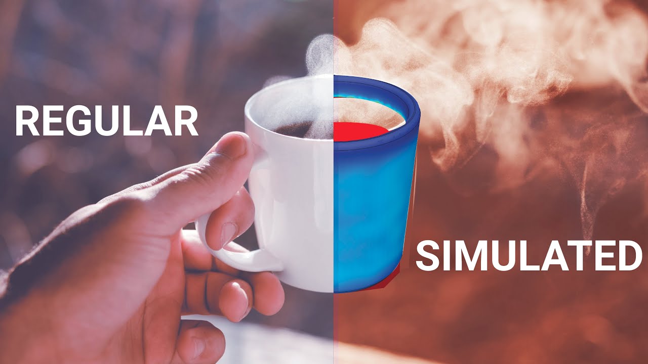 AvivRobotics's tweet card. How Coffee Mugs Prevent Burnt Hands: A Thermal Simulation