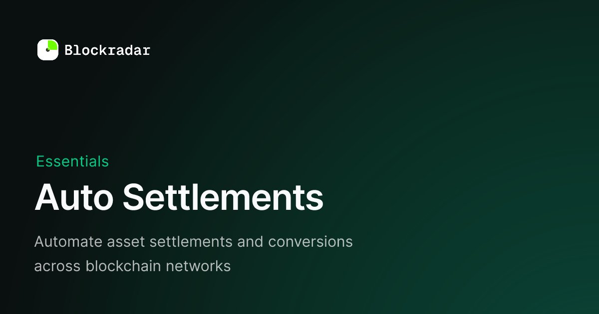 iamnotstatic's tweet card. Automate asset settlements and conversions across blockchain networks