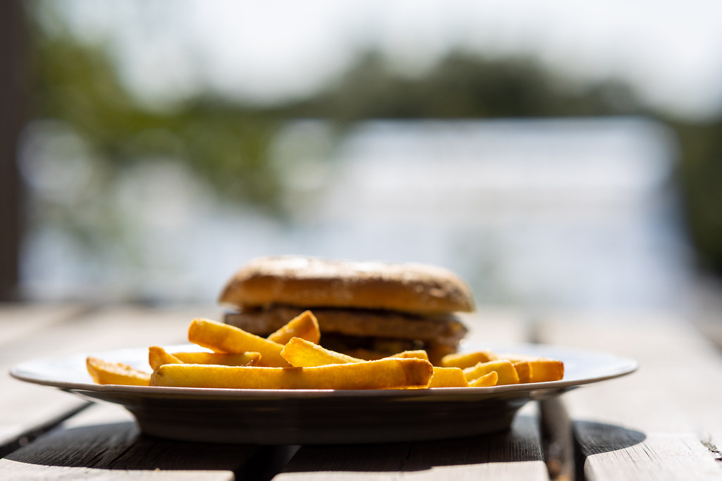 Flickrsteffe's tweet card. I came home after a wonderful 89 km bike ride yesterday afternoon. I stopped at Norra begravningsplatsen, Frösunda, and a few other places in Solna. Very hungry, so I made a burger with fries. Still...