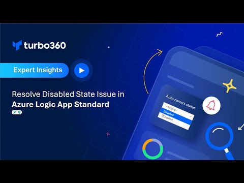 turbo360cloud's tweet card. How to Resolve the Disabled State Issue in Azure Logic App Standard?