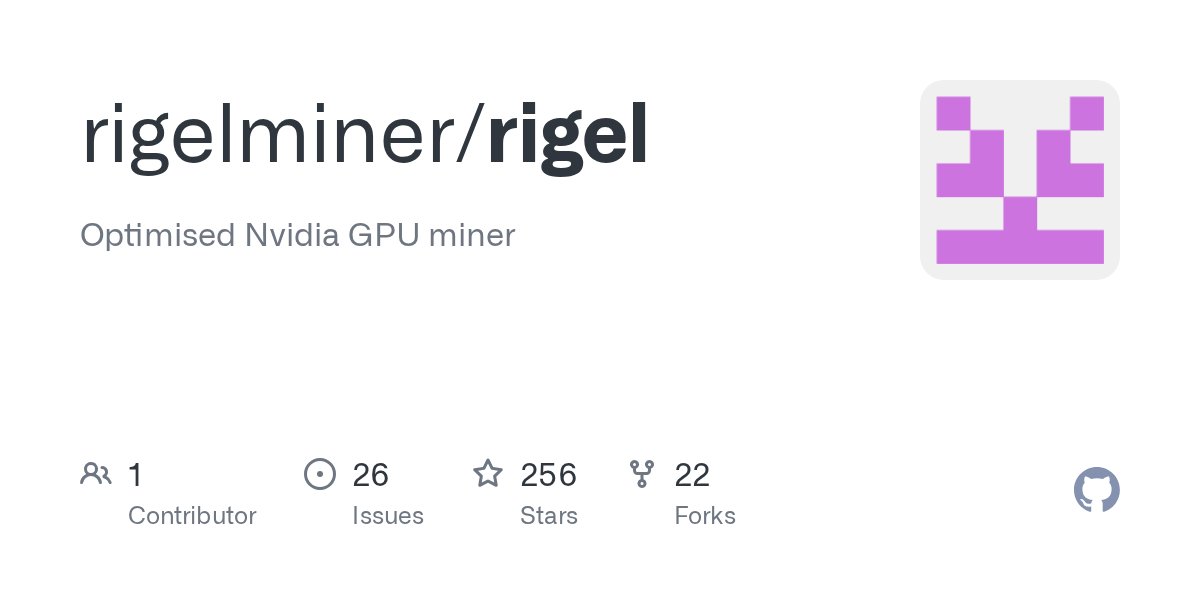 XelisCurrency's tweet card. Optimised Nvidia GPU miner. Contribute to rigelminer/rigel development by creating an account on GitHub.