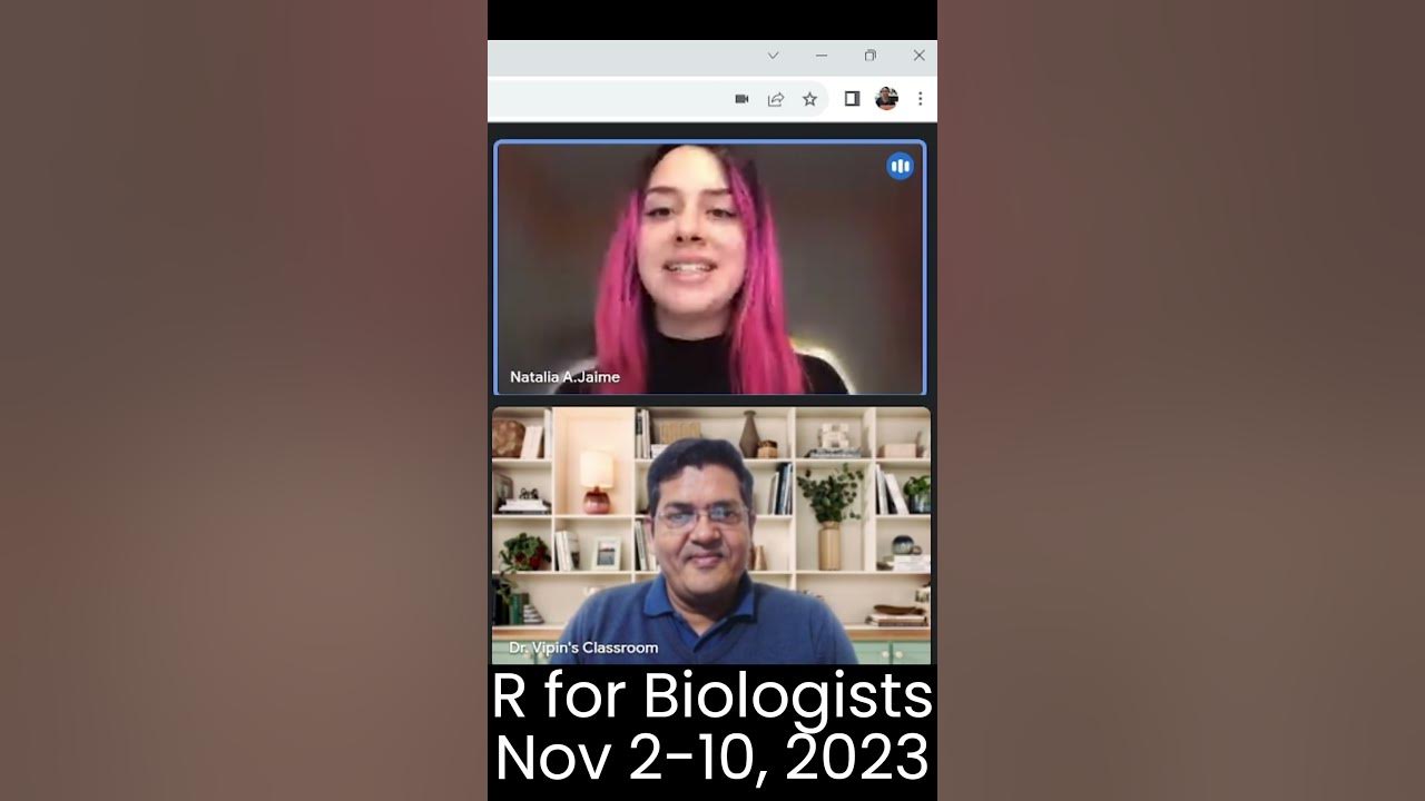 dr_vipin_singh's tweet card. R for Biologists - Natalia, Spain #DrVipinsClassroom