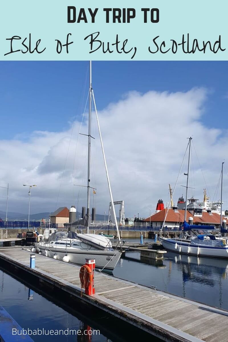 ETusty's tweet card. A guide to taking the Isle of Bute ferry from Rothesay to Bute, then exploring the island's Seal view point, standing stones & Kilchattan Bay