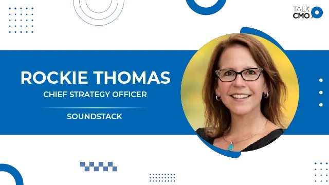 TalkCMO's tweet card. Rockie Thomas joins SoundStack as CSO to drive strategic vision in podcasting, streaming radio, advertising, and more.