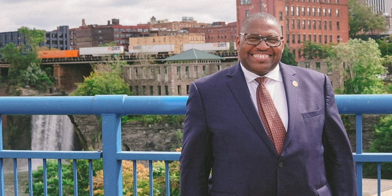 BobDuffyROC's tweet card. Keith Jenkins is the inaugural recipient of a Colors of Success DEI Award from the Greater Rochester Chamber of Commerce.