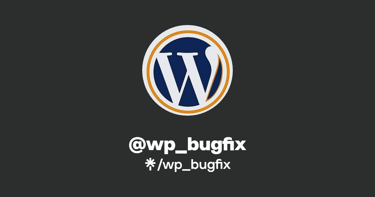 wp_bugfix's tweet card. Linktree. Make your link do more.