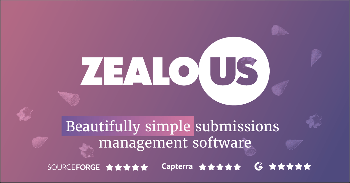 zealous_co's tweet card. Scale your impact with 80% less workload. Zealous helps organizations run professional award and grant programs trusted by leading institutions.