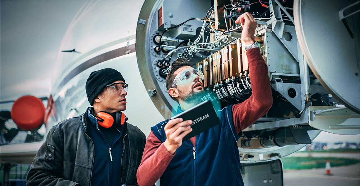 Librestream's tweet card. From remote inspections to reduced AOG, here are the top three challenges AR digital transformation solutions like Onsight can help solve for the