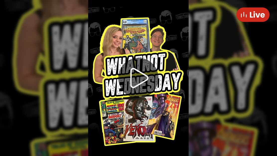 Smart_Tech_AVS's tweet card. ASM #129 4.0 $1 Start! 🔥Whatnot Wednesday W/ComicTom101 & Heron Heavens