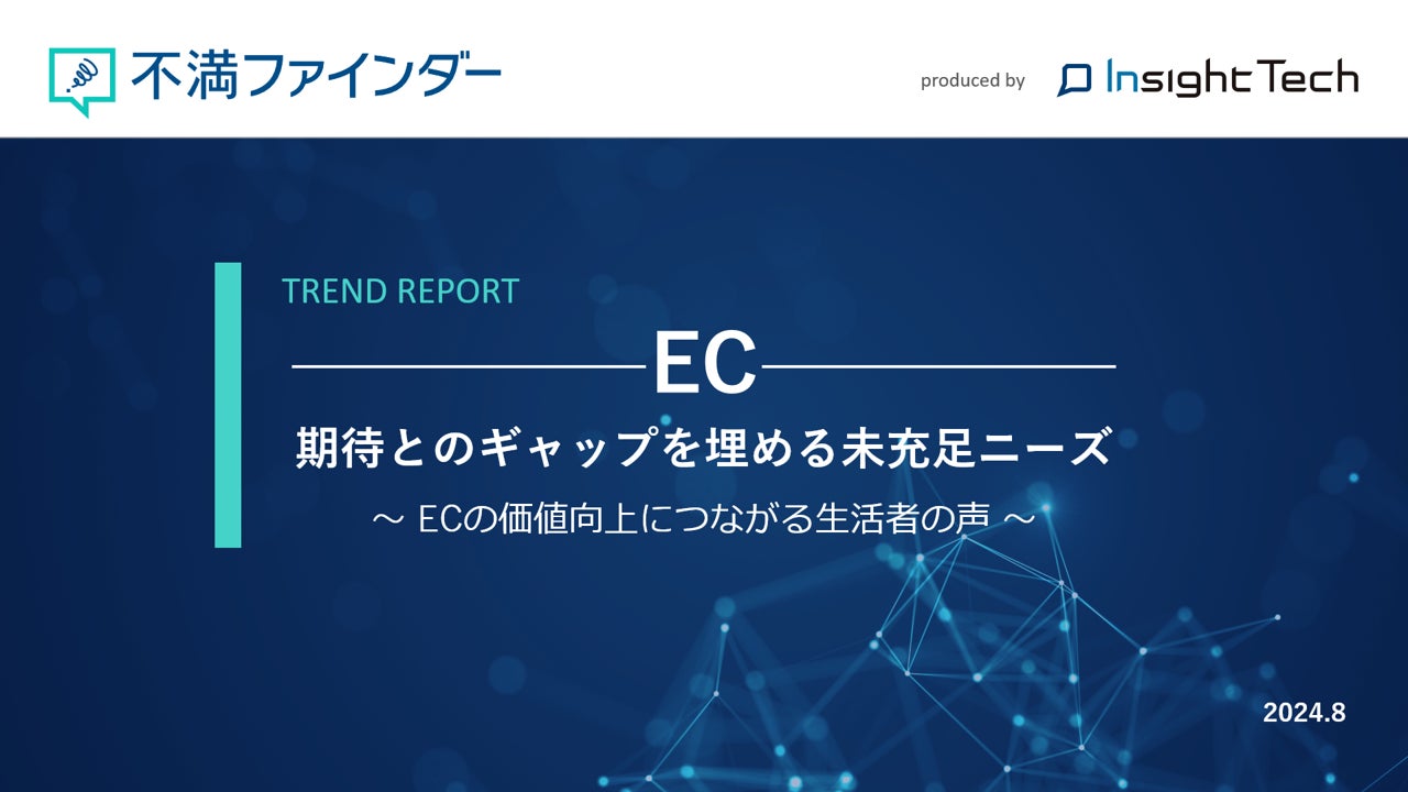 CommercePick's tweet card. 株式会社 Insight Tech（東京都新宿区、代表：伊藤友博、以下 Insight Tech）は、同社が運営する『不満買取センター』に寄せられたEC不満を『不満ファインダー』を用いて解析・考察した