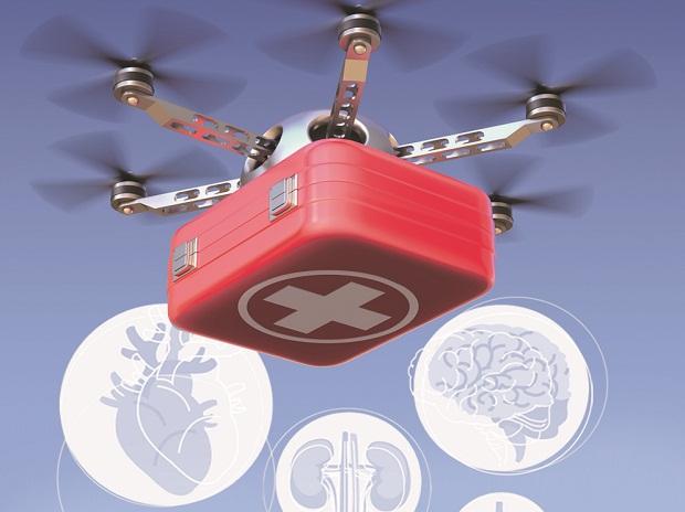 glibert_jeremy's tweet card. For the first time in the world, a box is being developed that can transport organs using unmanned aerial vehicles