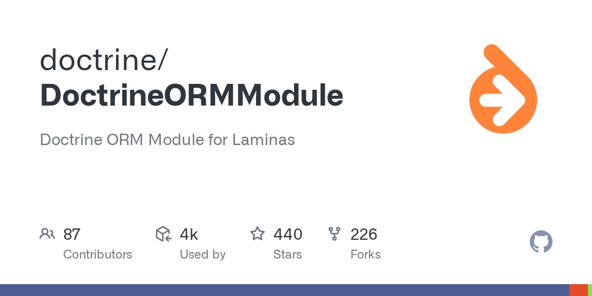 ldog_stack's tweet card. Doctrine ORM Module for Laminas. Contribute to doctrine/DoctrineORMModule development by creating an account on GitHub.