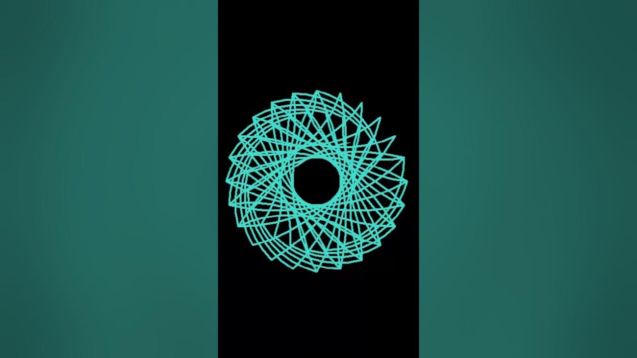 Jubilee671's tweet card. Shorts 121624 E-Spirograph 9 #geometricart #simplepythongraphics...