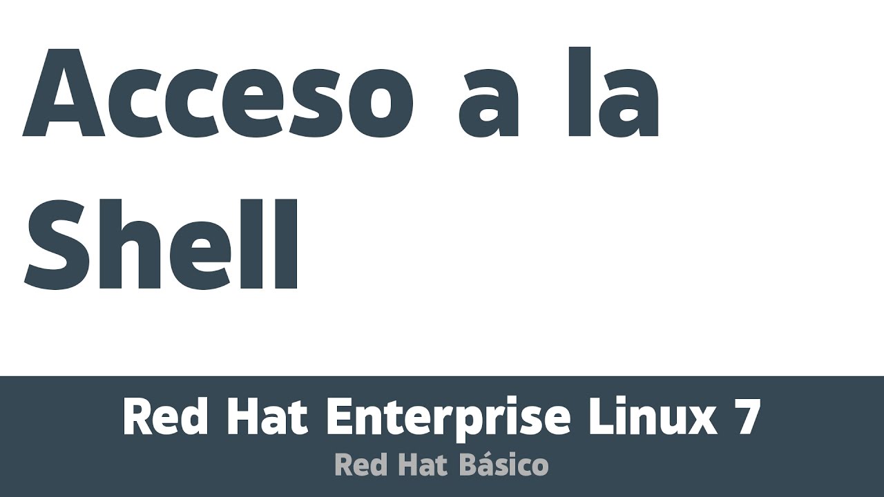 Somos_RedLinux's tweet card. Acceso a la Shell | Red Hat Básico