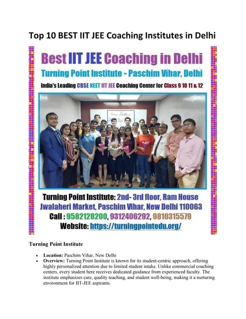 indiamarketing_'s tweet card. Top 10 BEST IIT JEE Coaching Institutes in Delhi.pdf
