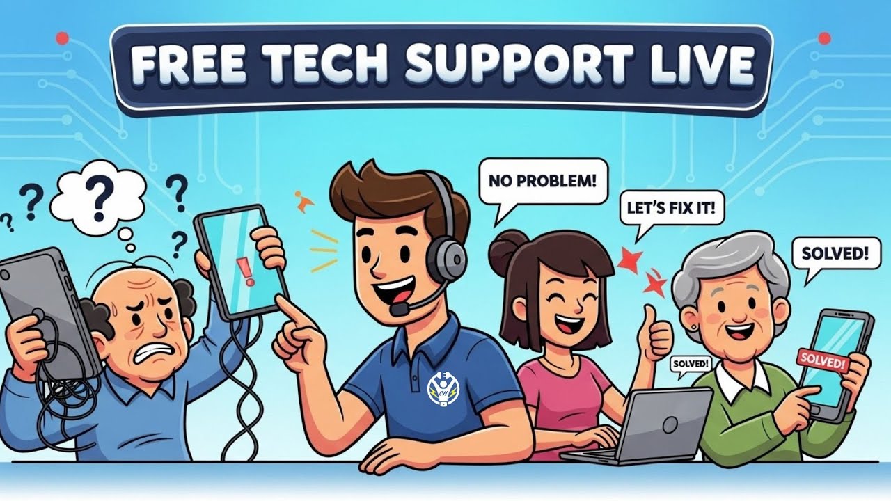 TheCareyHolzman's tweet card. FREE Tech Support LIVE - Join us in chat and ask anything on your...