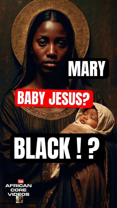 Edreison's tweet card. Why Mary & Jesus Were Painted Black