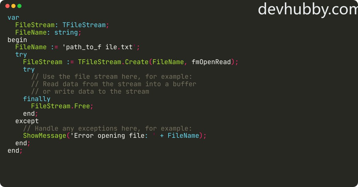 alieGotha's tweet card. How to open file in Delphi 7?