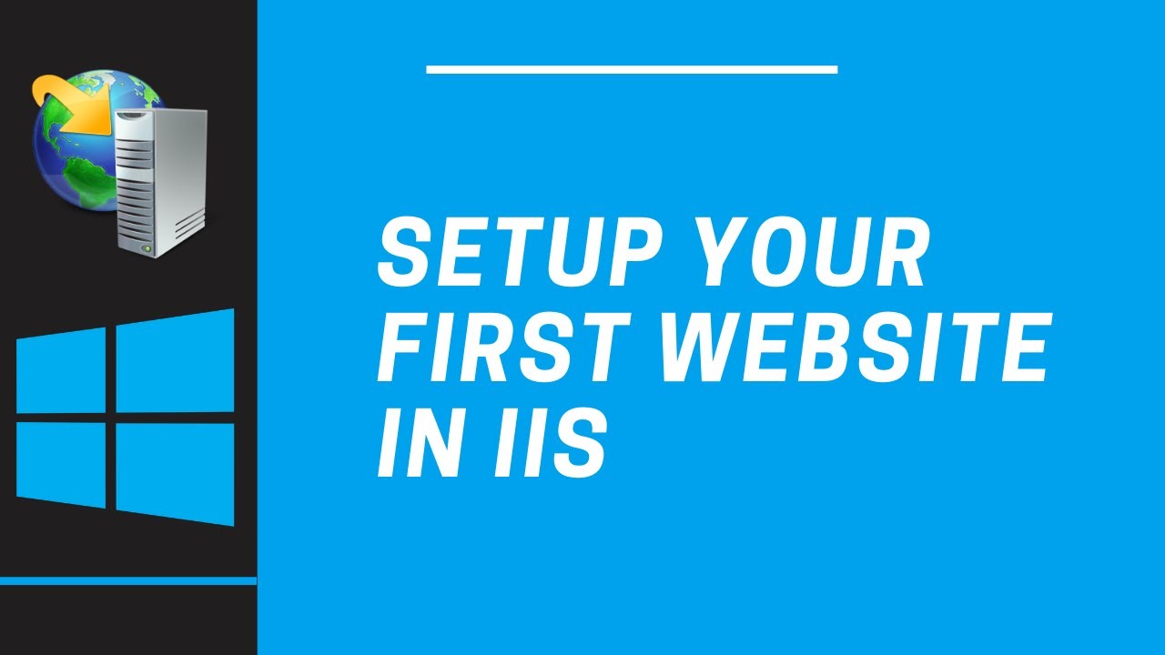 DBTechProjects's tweet card. Setting up your first website on IIS
