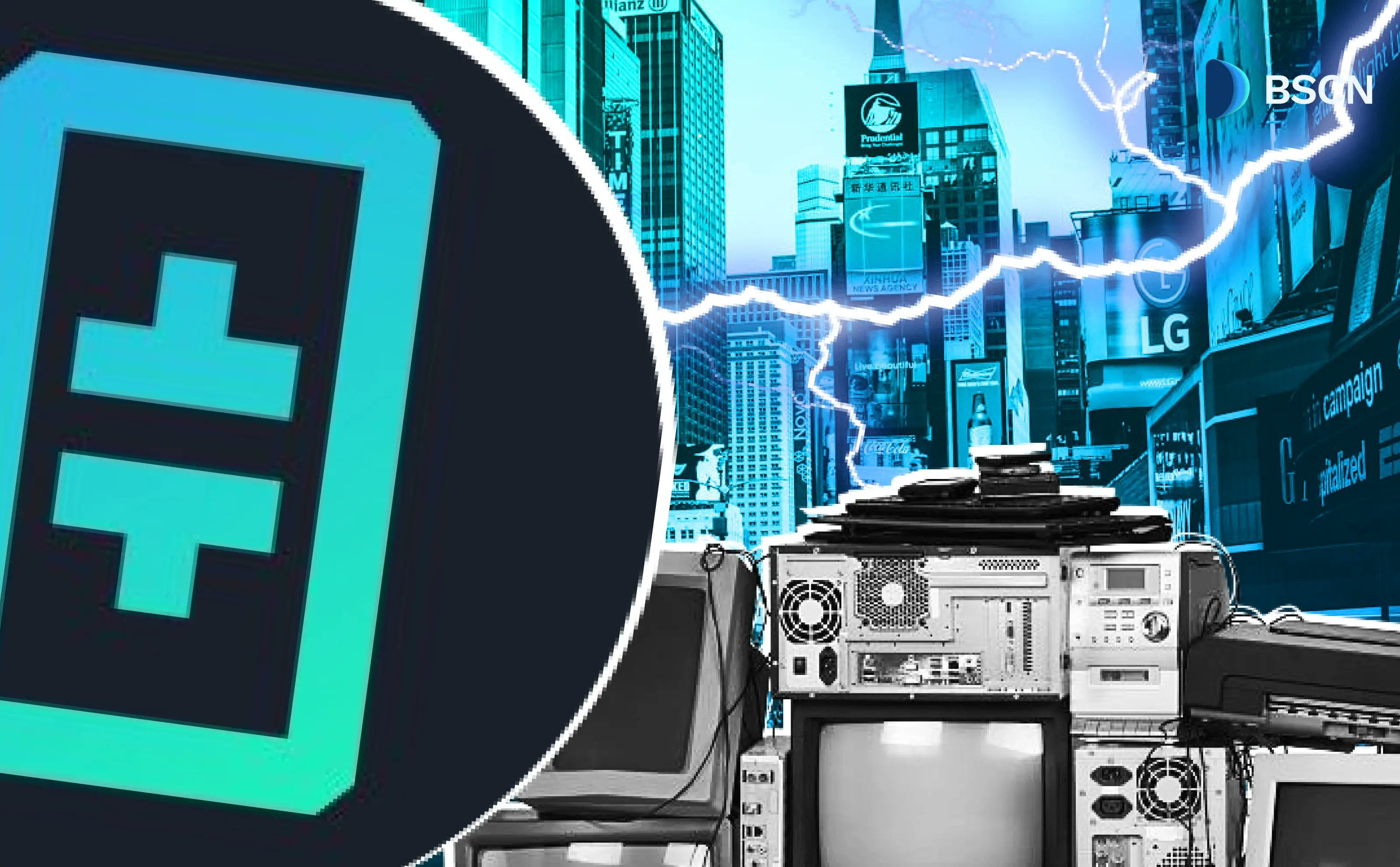 BSCNews's tweet card. Theta Network transforms from video streaming to AI infrastructure with hybrid EdgeCloud, AWS integration, and partnerships spanning sports teams to universities.