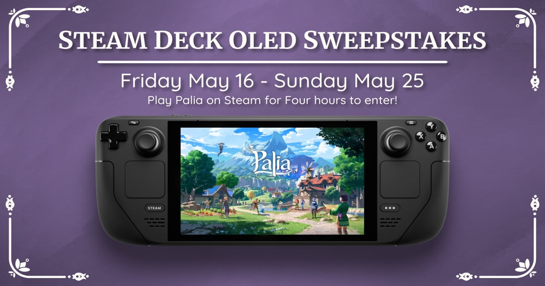 codewatzen's tweet card. Play Palia, Win Big! 🌟 Adventure Awaits — And So Does a Steam Deck OLED We’re inviting all new and stalwart Palian explorers, home decorators, and Plush collectors to dive into the magical world of...