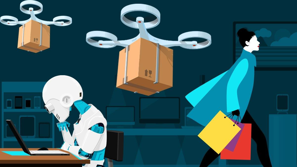 ServiceByte's tweet card. Self-checkout is already available at many retailers but is just the beginning of automation coming to big-box stores.