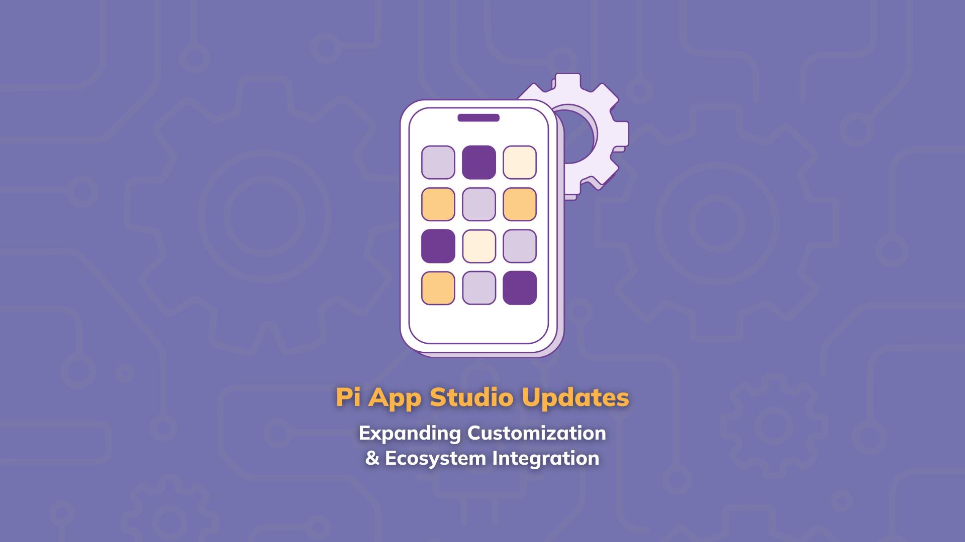 PiCoreTeam's tweet card. Pi App Studio Updates: Expanding Customization and Ecosystem Integration