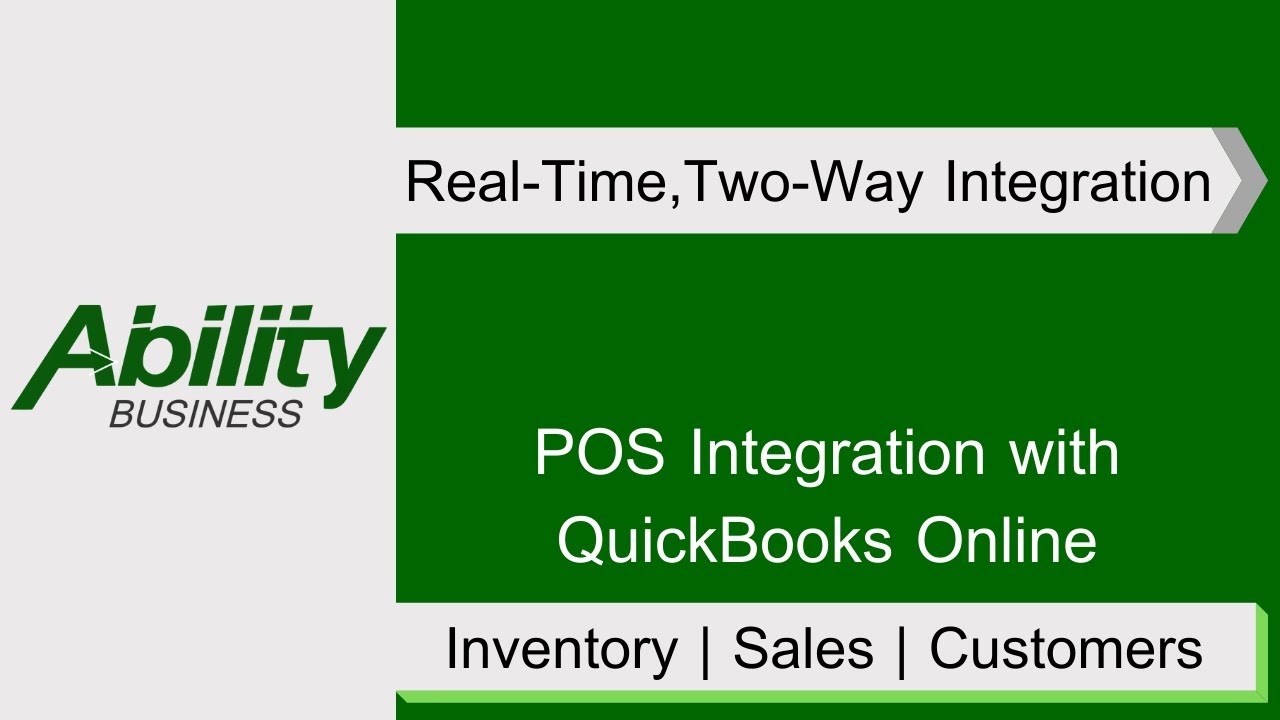 AbilityBusiness's tweet card. AFE QBO Sales Transaction Demo