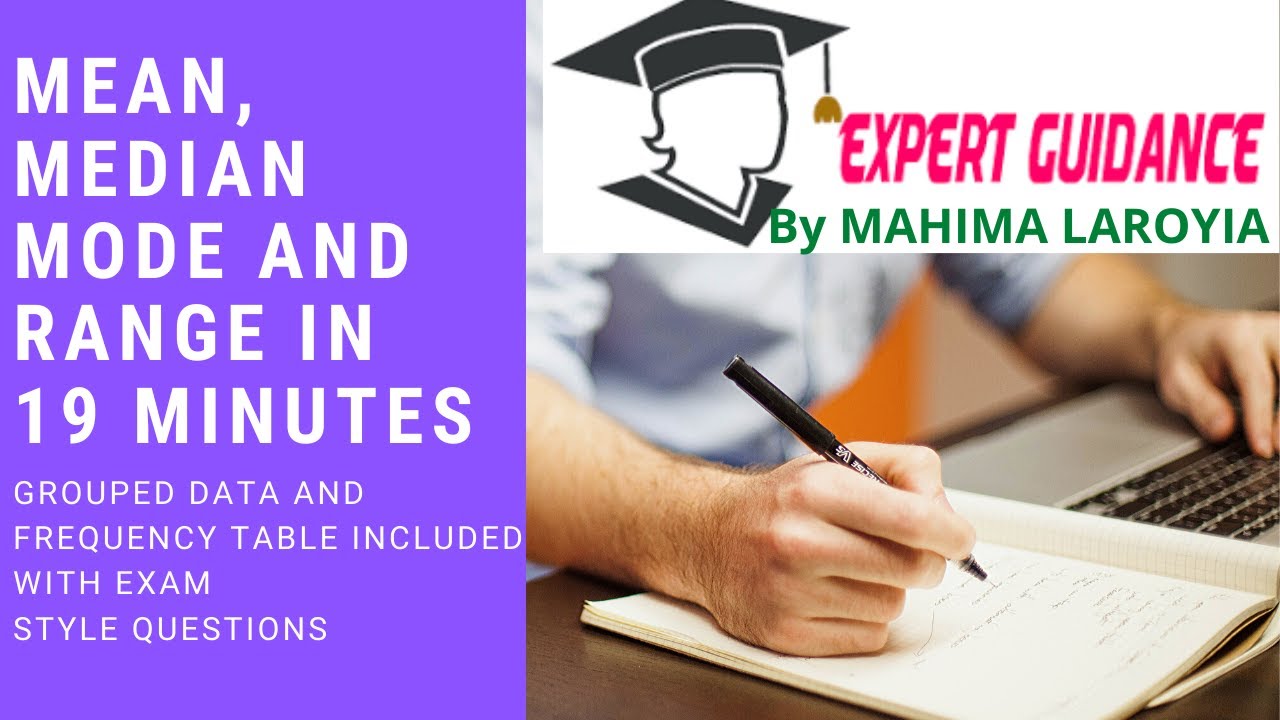 Expert_guidance's tweet card. Mean Median Mode and Range in 19 min | GCSE iGCSE Maths Explanation...