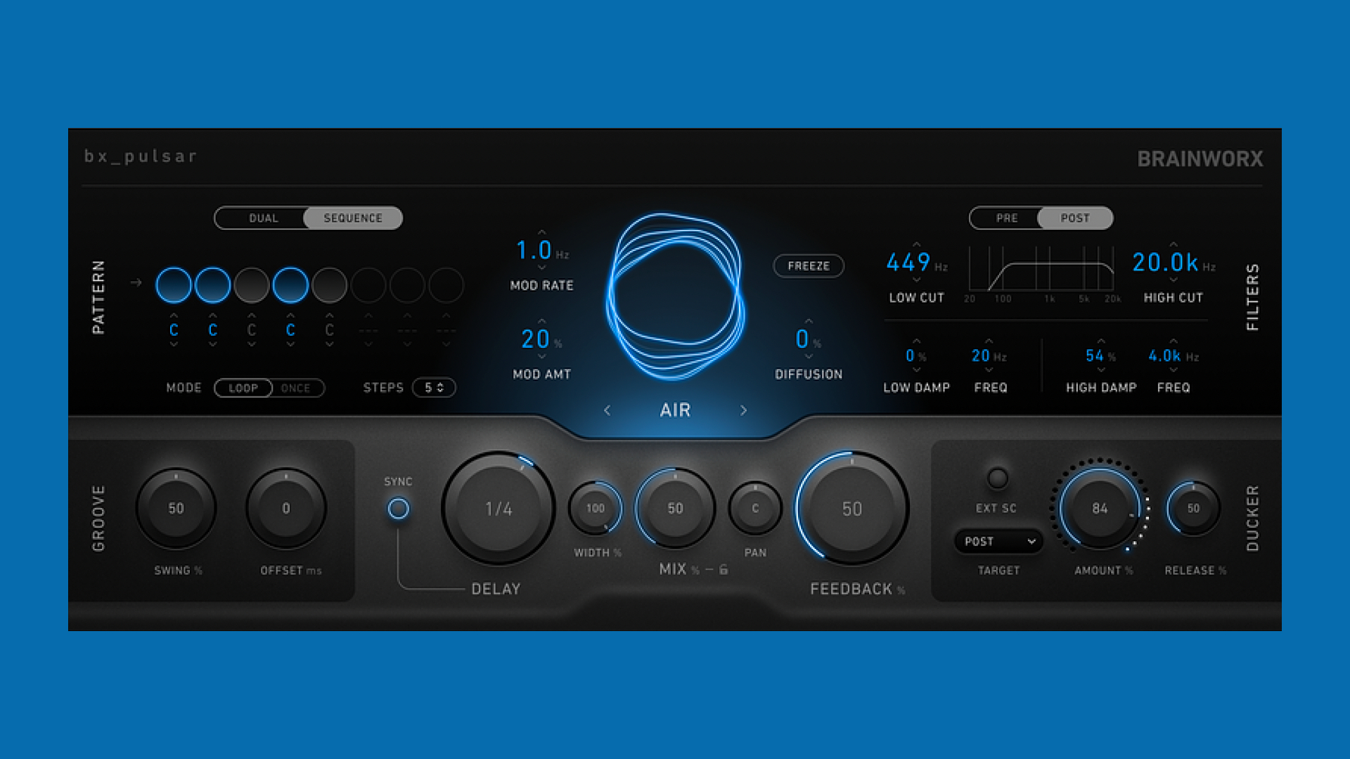 synthanatomy's tweet card. Brainworx bx_pulsar is a new flagship multi-type delay plugin for macOS and Windows with a flexible, explorative engine.