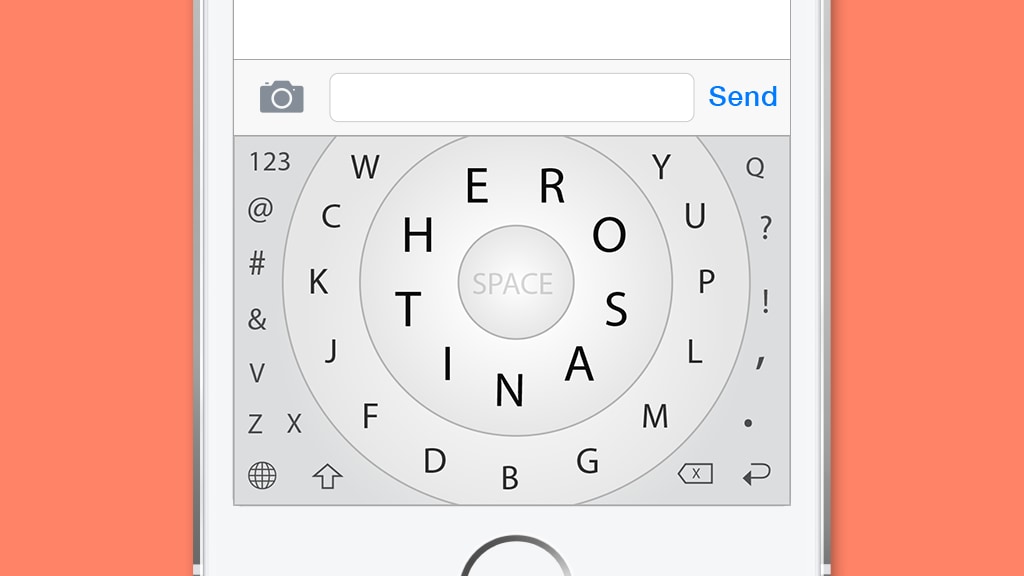 HEROkeyboards's tweet card. The inefficient QWERTY key layout from 1873 may still work for 10-finger typing, but for two-thumb typing? Let's do better.