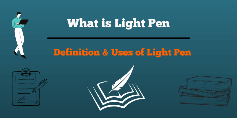 CsTutorialpoint's tweet card. Light Pen, is a pointing input device that is used to select the menu or picture display on the screen of a mobile or computer.
