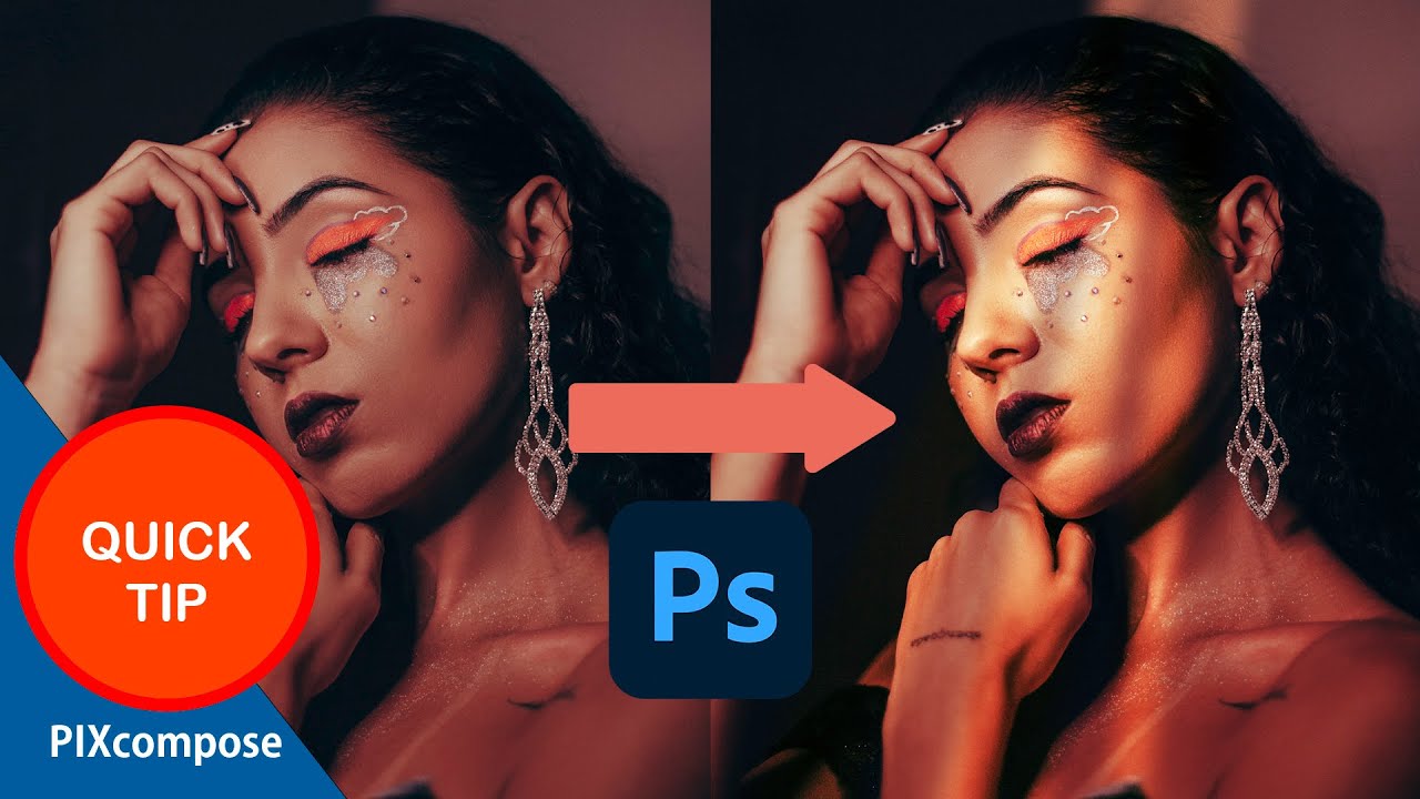 PIXcompose's tweet card. How to create Sun Light from window in Photoshop - 1 Minute photoshop...