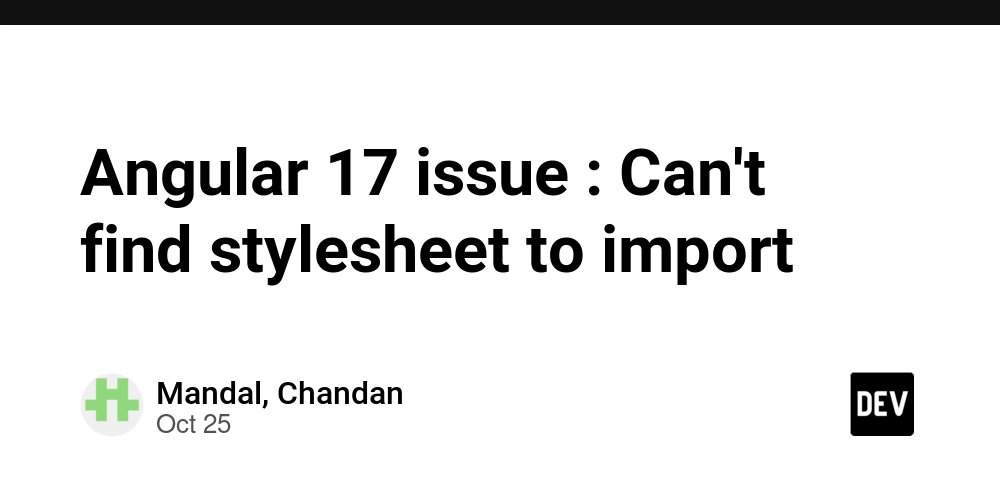 prod42net's tweet card. Getting below error after upgrading Angular version from 16 to 17. Please suggest to resolve the...