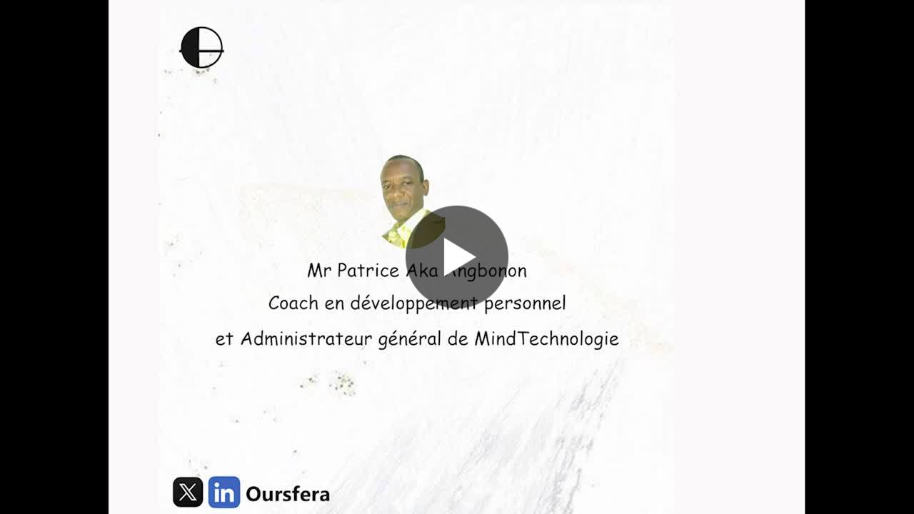 oursfera's tweet card. #Personal_development intervenes in every daily #activity of #man? learn from the #coach and #teacher from #Ivory_coast #Patrice Aka Patrice ANGBONON Enabel UNESCO Kinshasa Ananda Fitzsimmons PNUD...