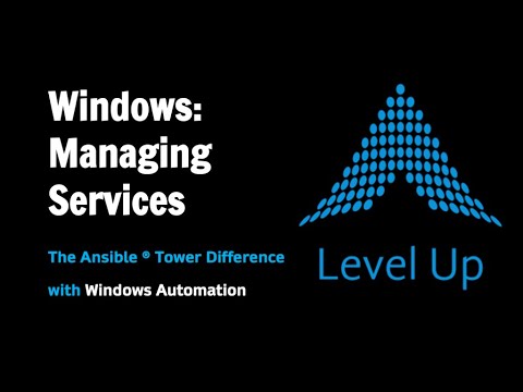 LevelUpTechHQ's tweet card. Services [Ansible Tower Windows Automation]