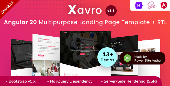 stylelibreview's tweet card. Xavro – Angular 15 Multipurpose Landing Page Template – это универсальный шаблон для создания лендинг-страниц, основанный на фреймворке Angular 15. Этот шаблон предлагает множество возможностей для...