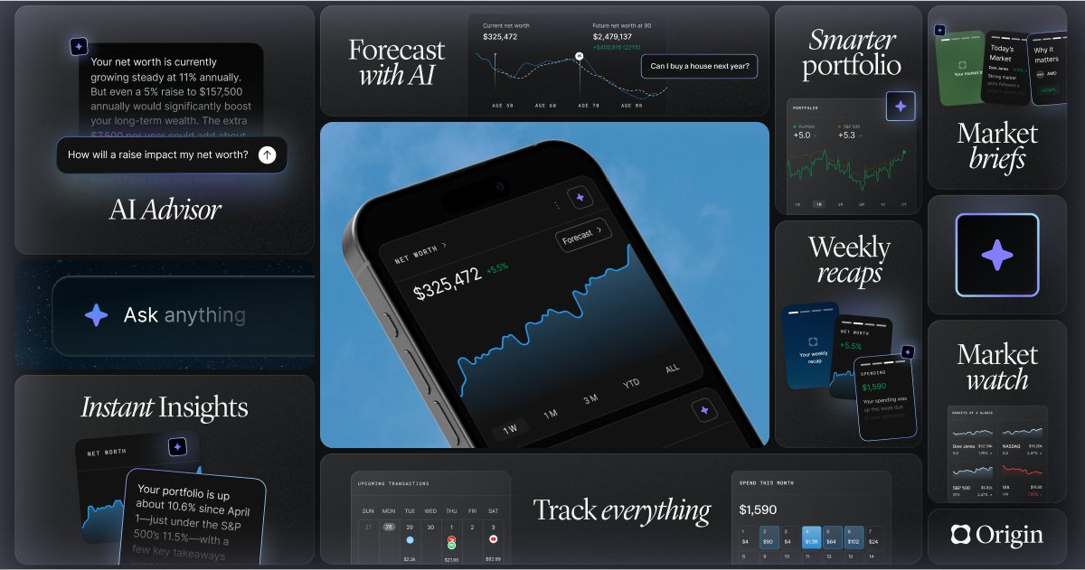 jeffjsutton's tweet card. Unite your finances and build wealth with Origin: AI-powered budgeting, spend tracking, investment tools, estate and tax planning, plus advice from CFP® professionals—all in one intuitive platform.