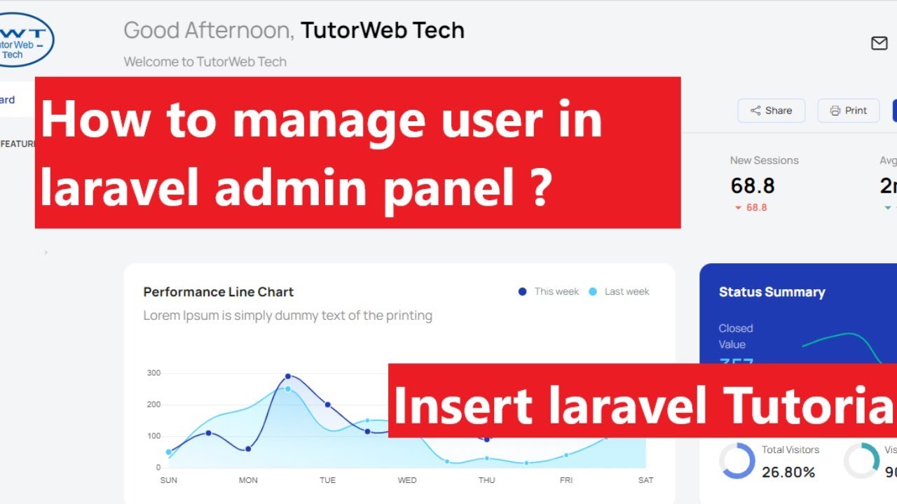 tutorwebtech's tweet card. End to End User Insertion tutorial In Laravel 🔥 ? Route Creation,...