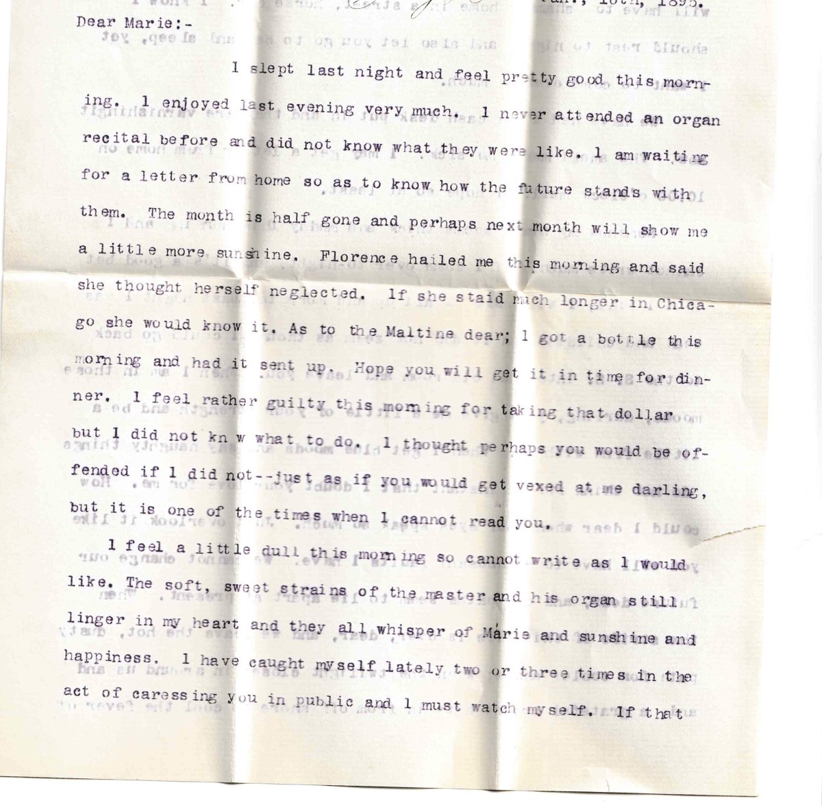 Newsweek's tweet card. "I have caught myself lately two or three times in the act of caressing you in public and I must watch myself," the man wrote.
