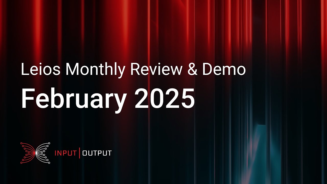 wen_logic's tweet card. Leios Monthly Review & Demo - February 2025