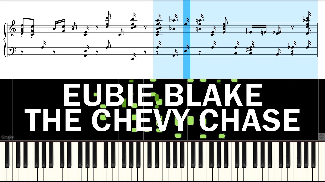 MusicNotesLab's tweet card. Eubie Blake - The Chevy Chase (Piano Tutorial by Filip Galevski)