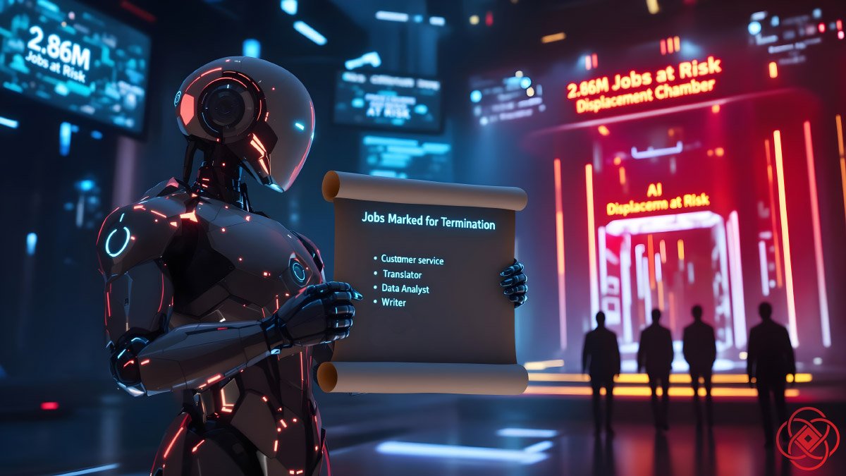 RedHubAI's tweet card. Microsoft just revealed the 40 jobs AI is set to replace first. Is your profession on the chopping block? See the full list now.