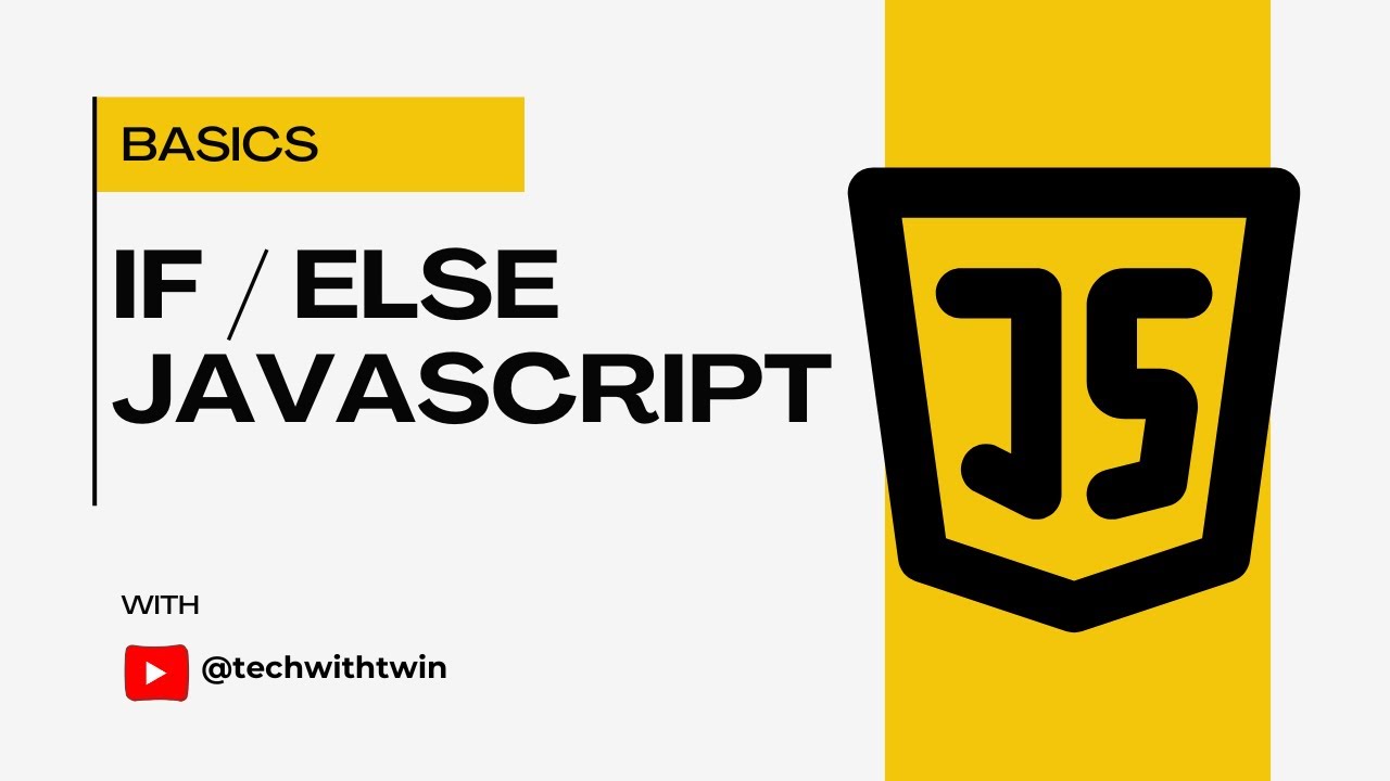 techwithtwin's tweet card. If, Else, and Ternary in JavaScript — Finally Explained Simply! |...