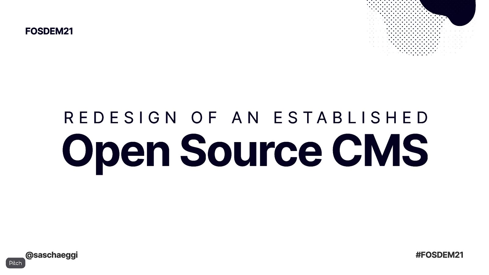 saschaeggi's tweet card. Drupal Admin UI: Past, Present and possible Future