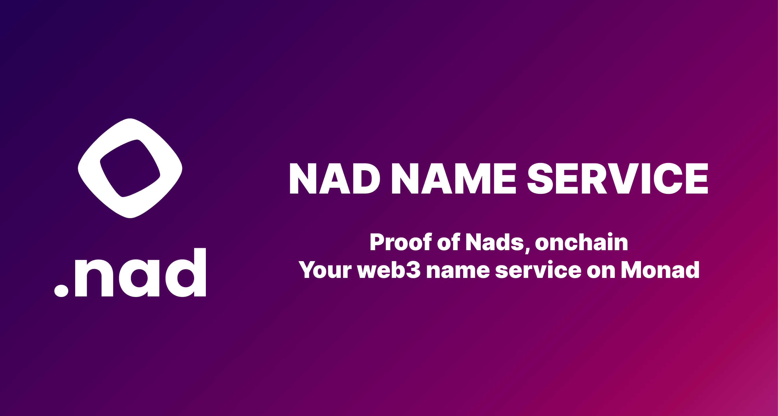 crypt0trader5's tweet card. Proof of Nads, onchain. Your web3 name service on Monad.