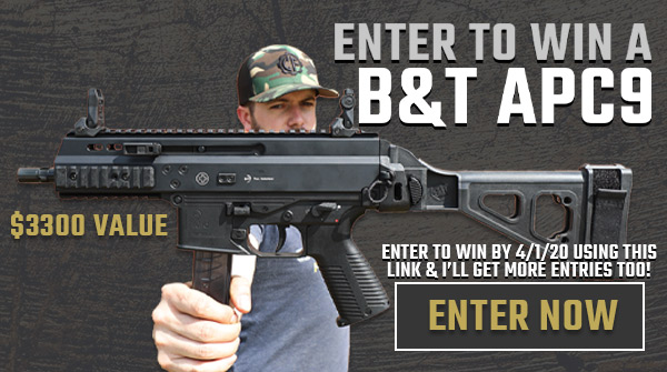 aaron_schell's tweet card. Win A B&T APC9 Pistol ($3300 Value!)