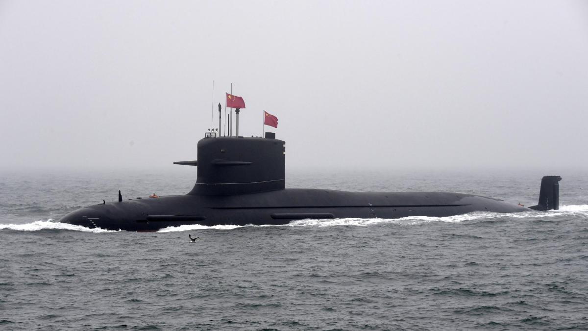 PeterJopling's tweet card. China has bolstered its great power status beneath the waves with the unveiling of two nuclear-powered ballistic missile submarines.The two Jin class, or Type 094A, strategic submarines, built at the...